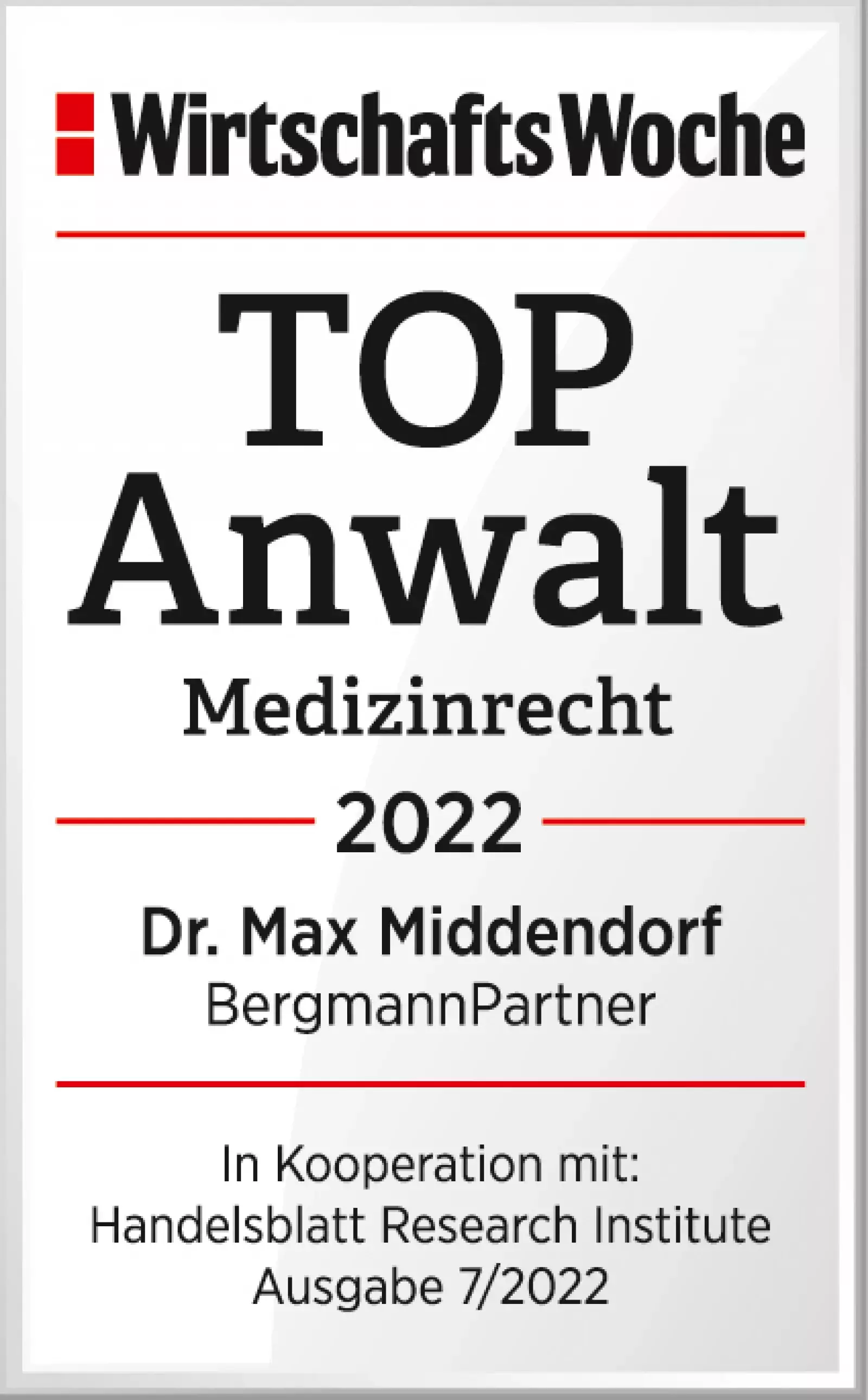 BergmannPartner Top Anwalt 2022